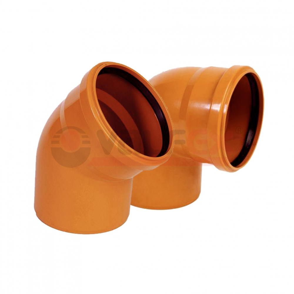 Колено ПВХ наруж. 110/90°